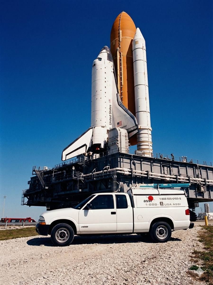 ASSI service truck at NASA Kennedy Space Center launch pad